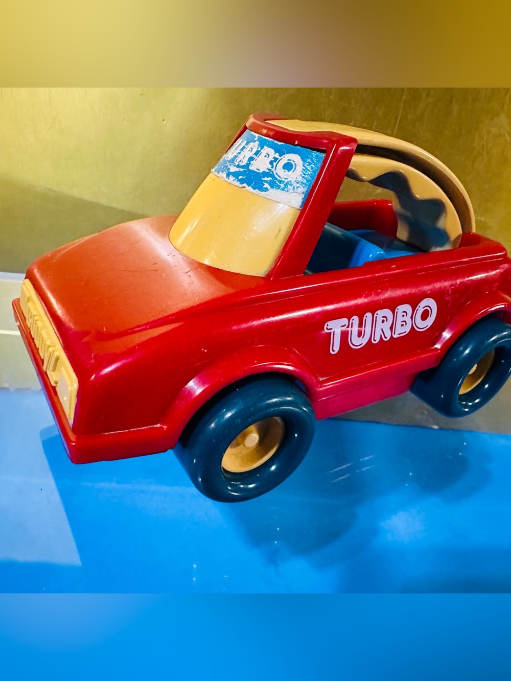Buddy L Vintage 1989 My First Buddy’s Turbo Red Car Easy Grip Roof Handle